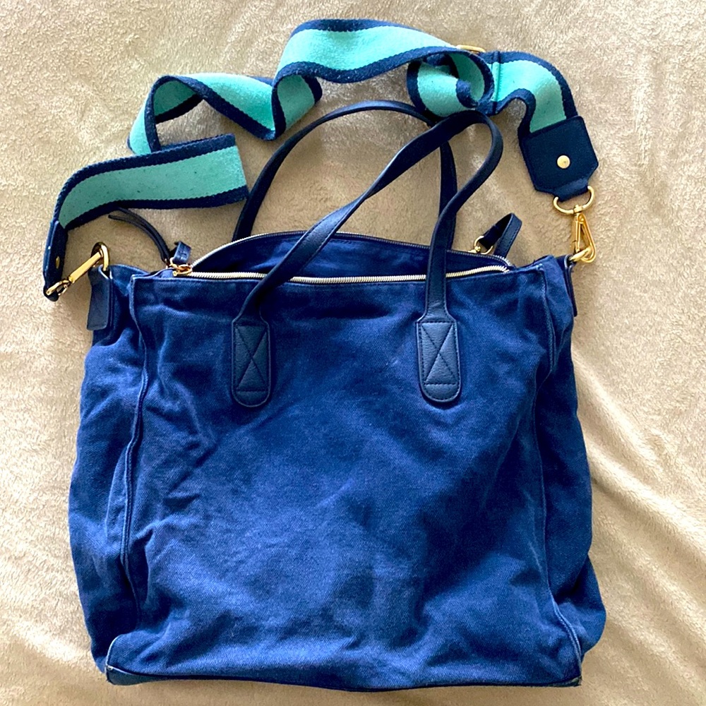 Erin Condren Peacock canvas crossbody bag